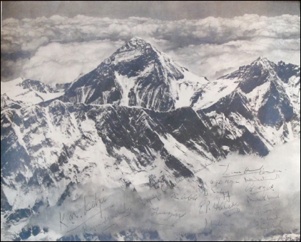 Mount Everest 1953 signed photograph